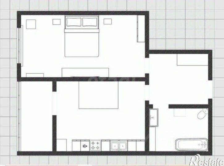 1-комн квартира Рябиновый пр-д, 8,  д. 8
