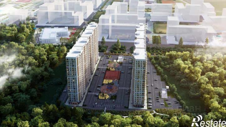 1-комн квартира в новом доме улица Западный Обход, 50А