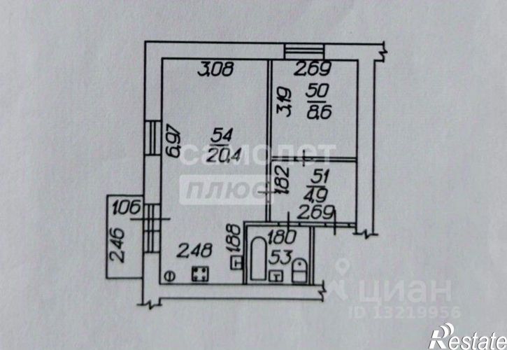 1-комн квартира улица Достоевского, 54Б/4,  д. 54Б/4