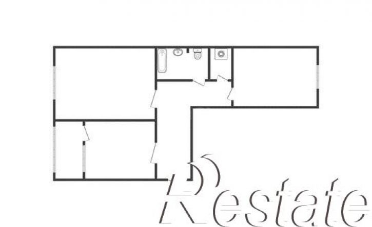 2-комн квартира переулок Макарова, 26Б,  д. 26Б