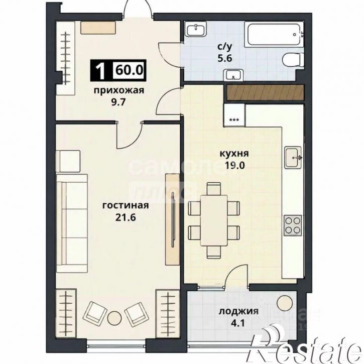 1-комн квартира улица Ленина, 423/1,  д. 423/1