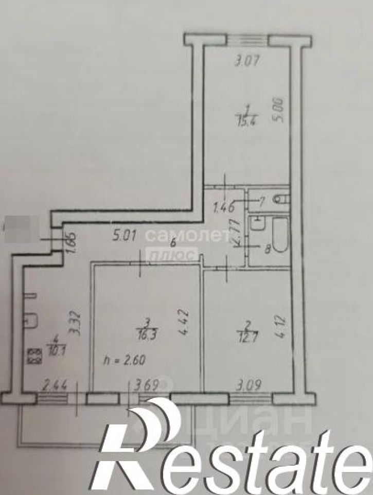 3-комн квартира улица Пирогова, 18/4,  д. 18/4