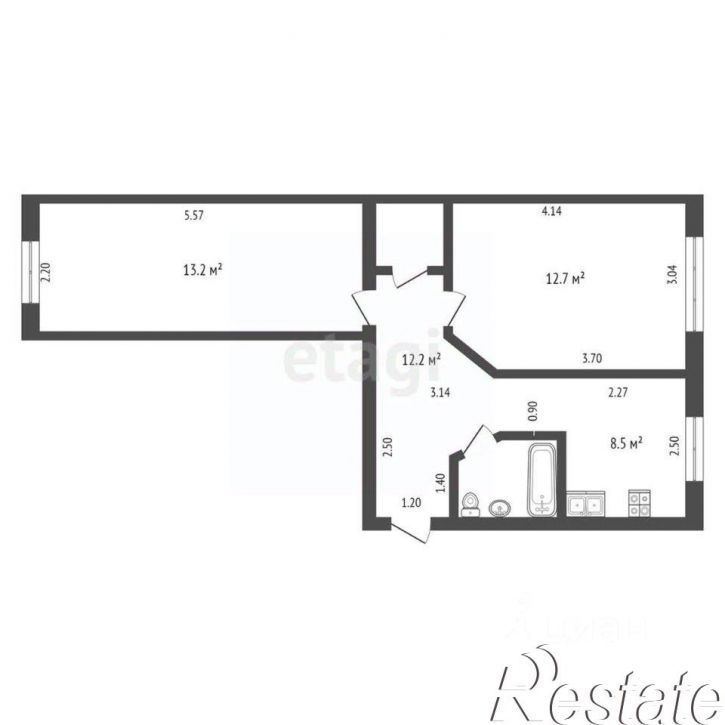 2-комн квартира улица Мира, 473,  д. 473