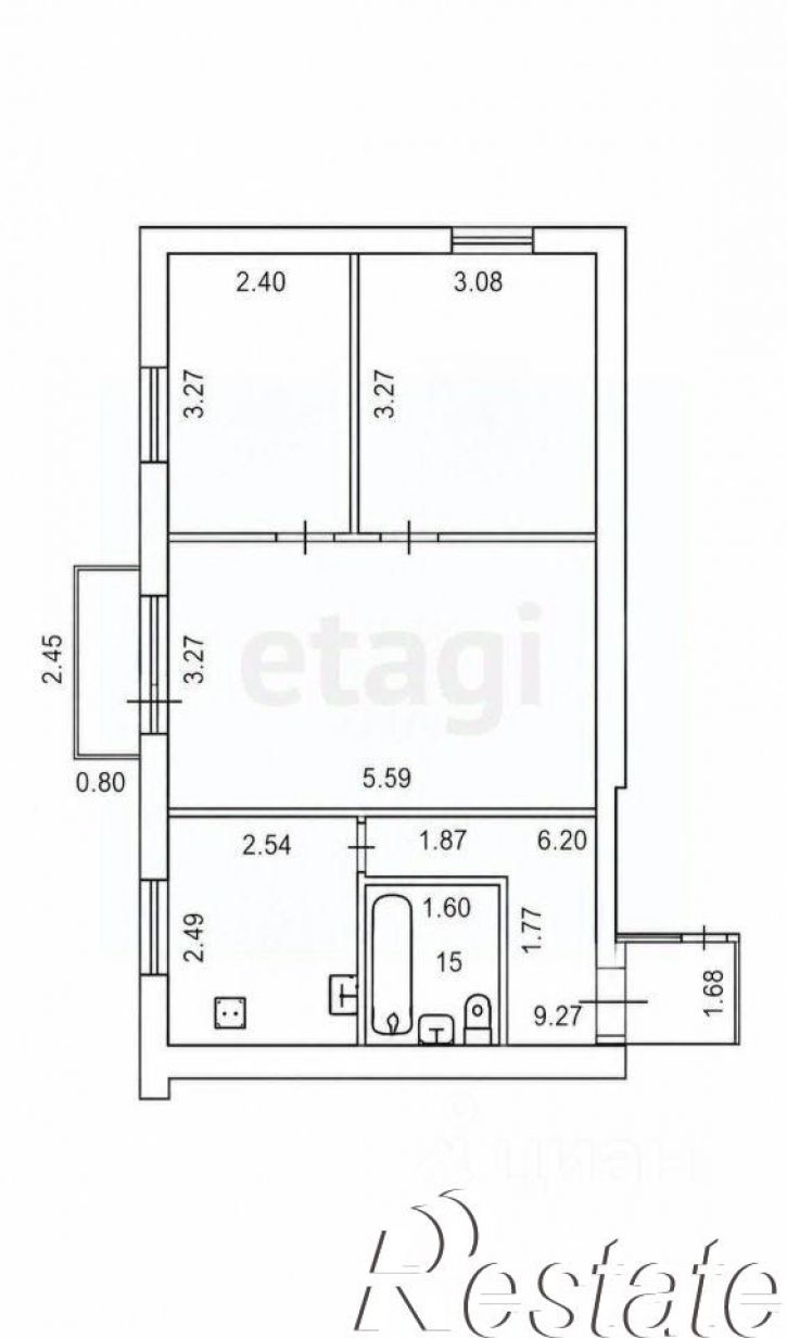3-комн квартира улица Мира, 343А,  д. 343А
