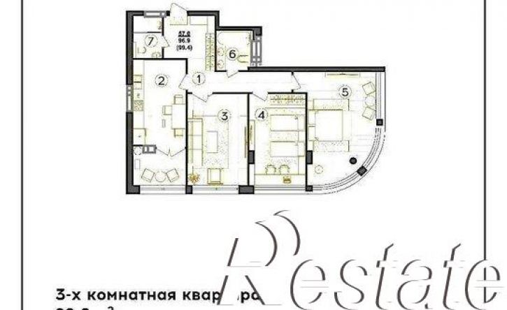 3-комн квартира улица Артёма, 18Б,  д. 18Б