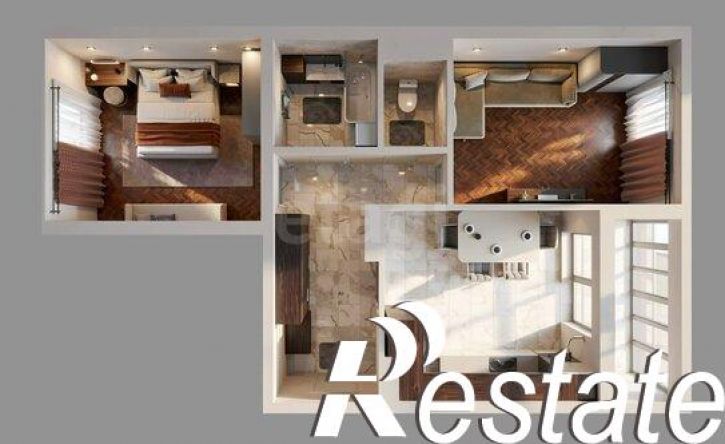 2-комн квартира улица 45-я Параллель, 50 к2,  д. 50 к2