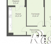 2-комн, 59 кв м, этаж 16/18 3-й Юго-Западный проезд, 8 к3