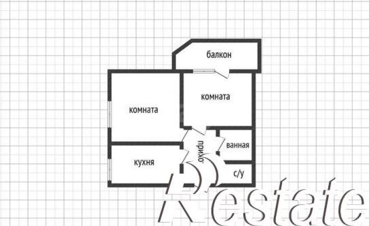 2-комн квартира Комсомольская улица, 65А,  д. 65А