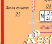 1-комн, 41 кв м, этаж 7/21 улица Матрены Наздрачевой, 3