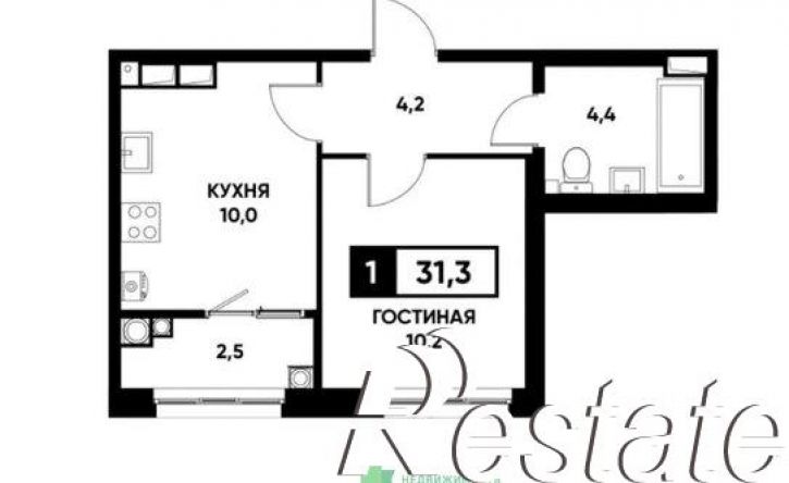1-комн квартира улица Николая Голодникова, 7 к2,  д. 7 к2