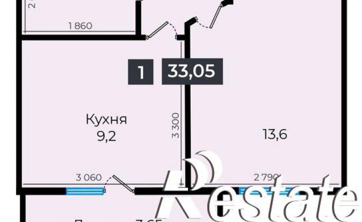 1-комн квартира улица Южный Обход, 53В,  д. 53В