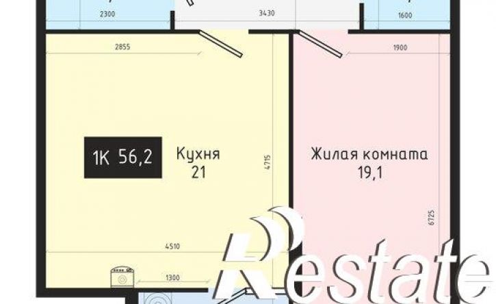 1-комн квартира в новом доме улица Доваторцев, 44/2,  д. 44/2