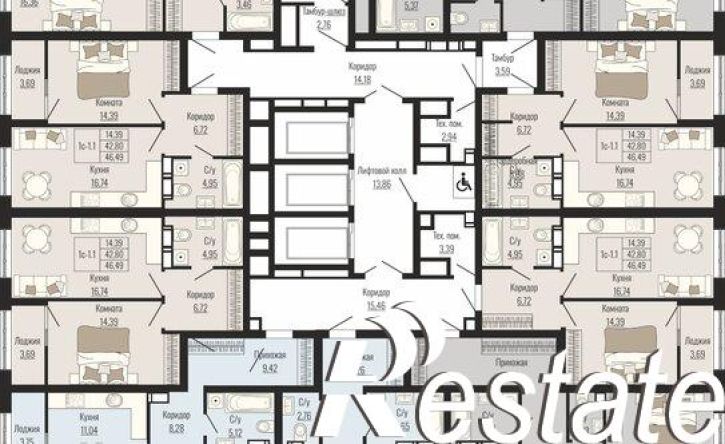 3-комн квартира в новом доме улица Мира, 409,  д. 409